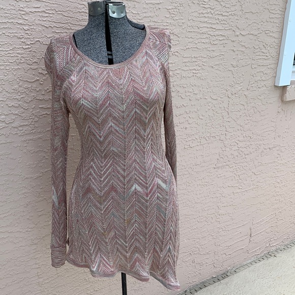 Intrigue long sleeve sweater tunic or dress with asymmetrical hem - Picture 4 of 10